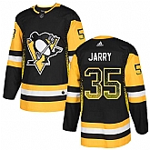 Penguins 35 Tristan Jarry Black Drift Fashion Adidas Jersey,baseball caps,new era cap wholesale,wholesale hats